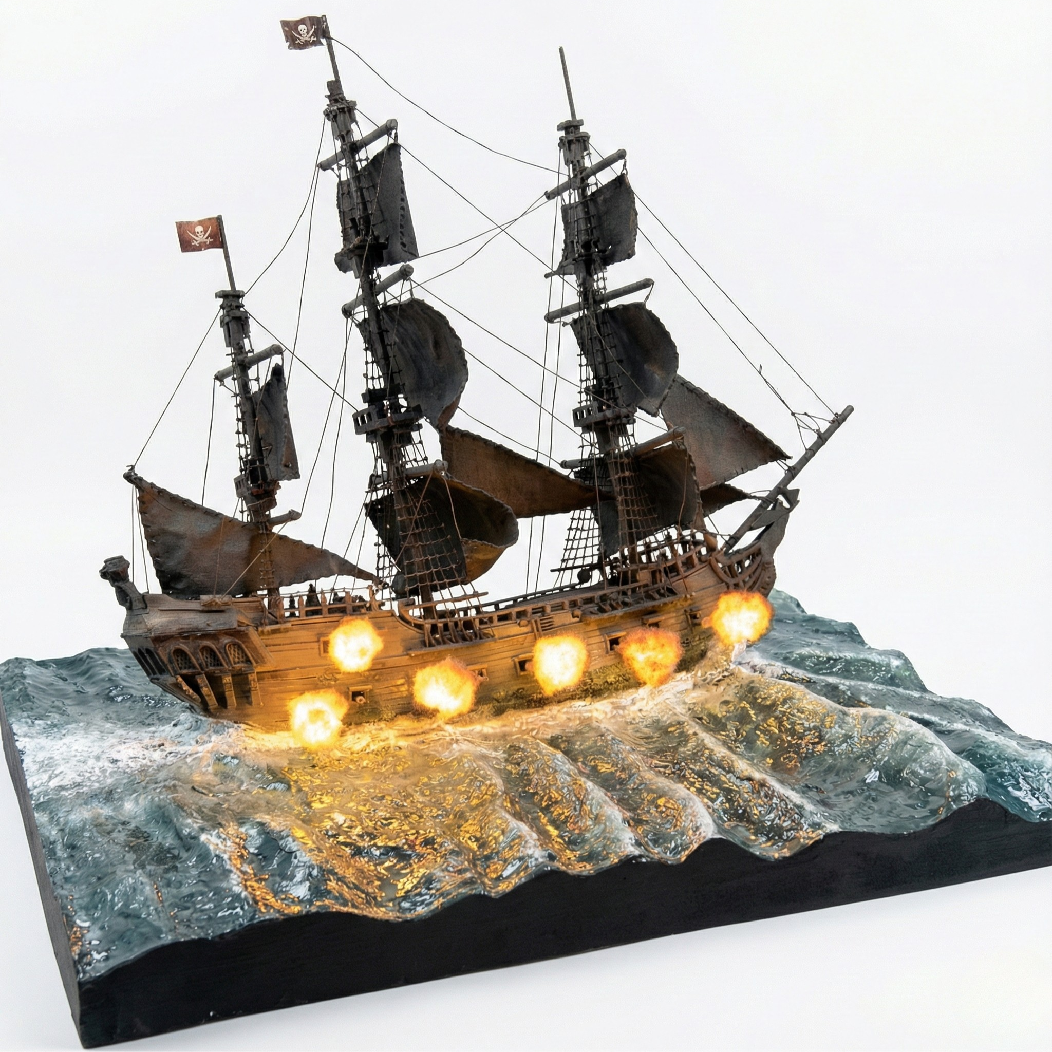 The Black Pearl: Legendary Pirate Ship (Firing Action)
