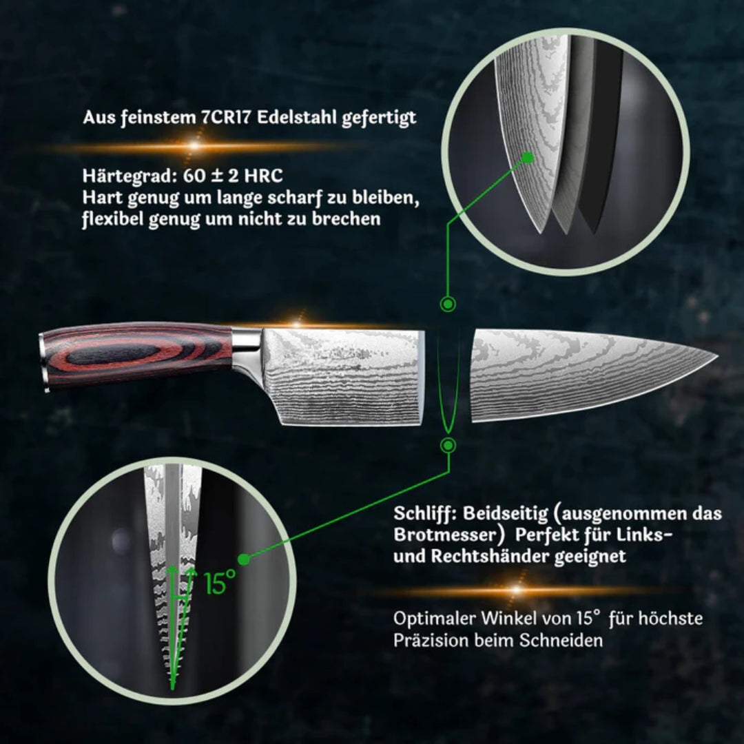 Japanisches Messerset Premium 8-teilig