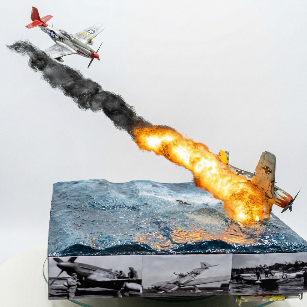 P-51 Mustang vs. Fw 190: Dogfight Over the Ocean