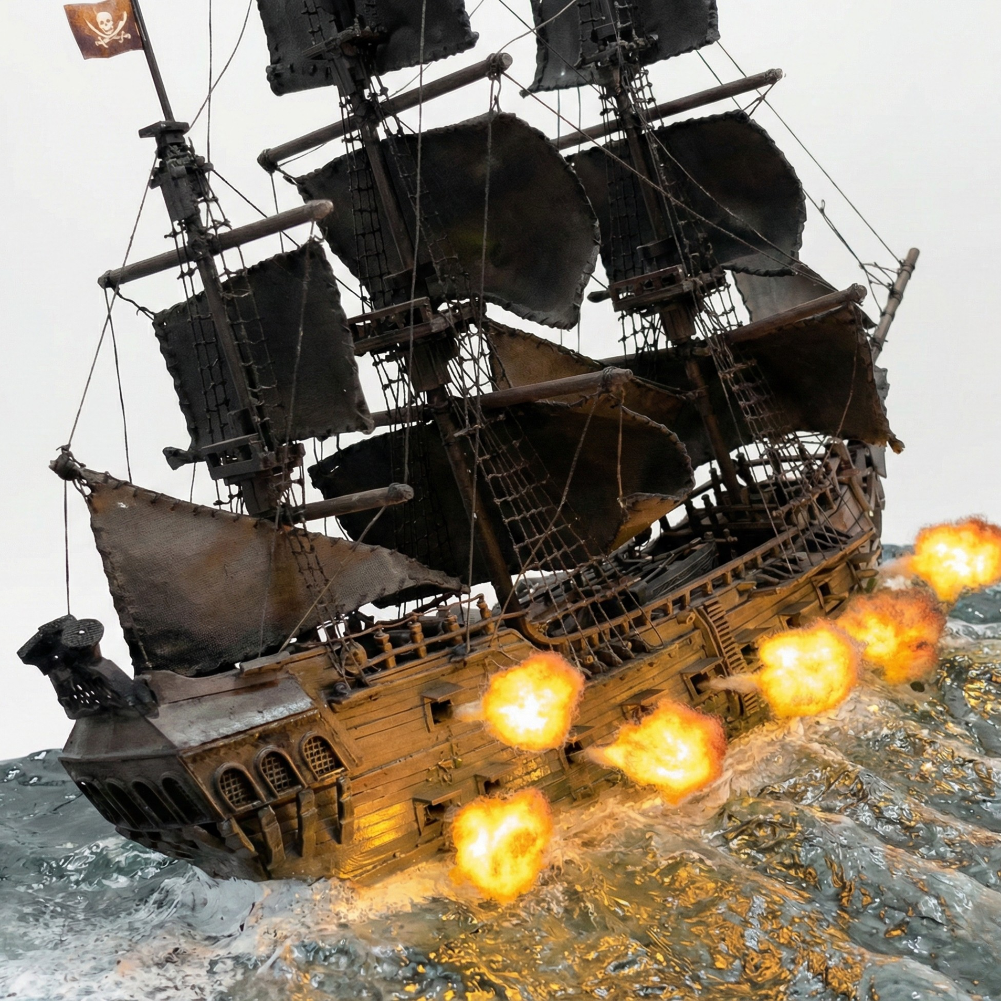 The Black Pearl: Legendary Pirate Ship (Firing Action)