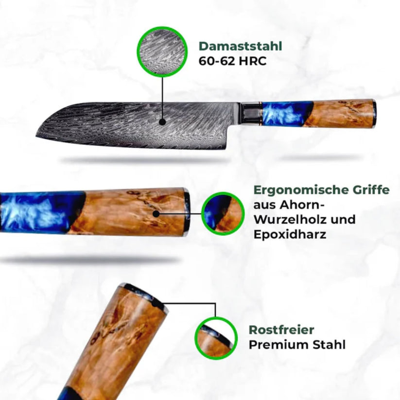 Aoki Damastmesser Set