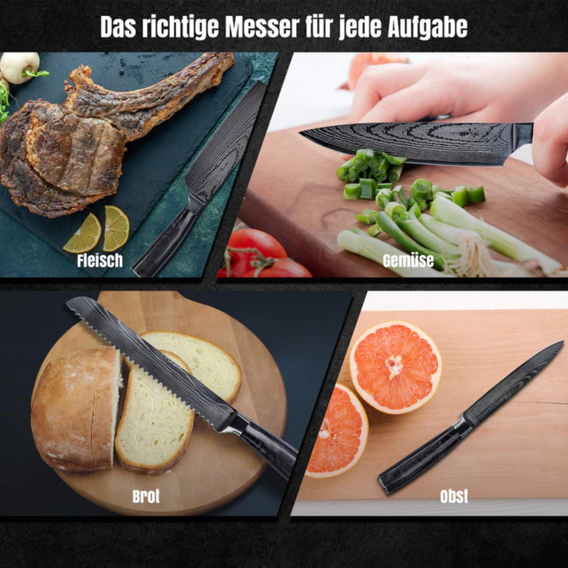 Kuro Messerset Premium 8-teilig