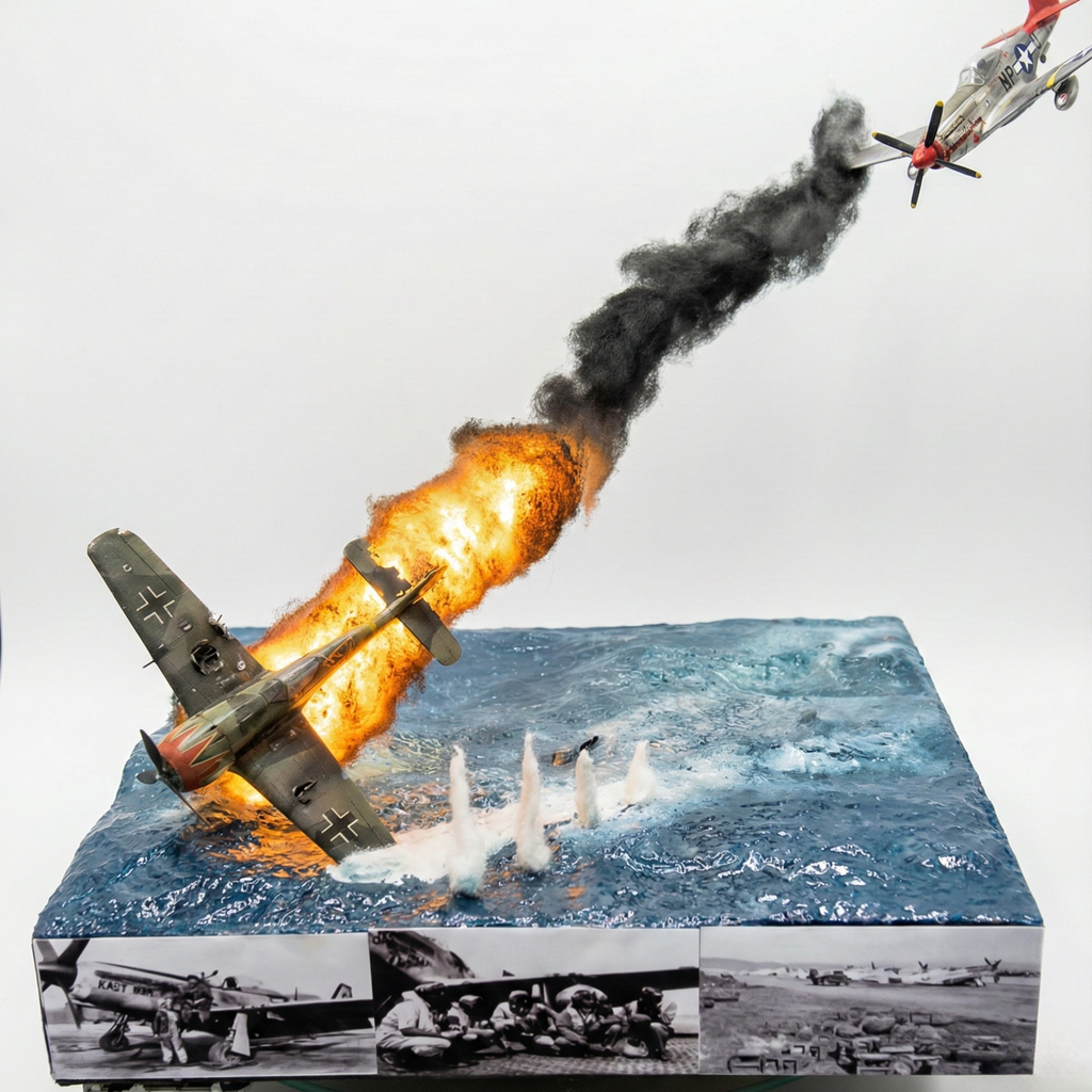 P-51 Mustang vs. Fw 190: Dogfight Over the Ocean