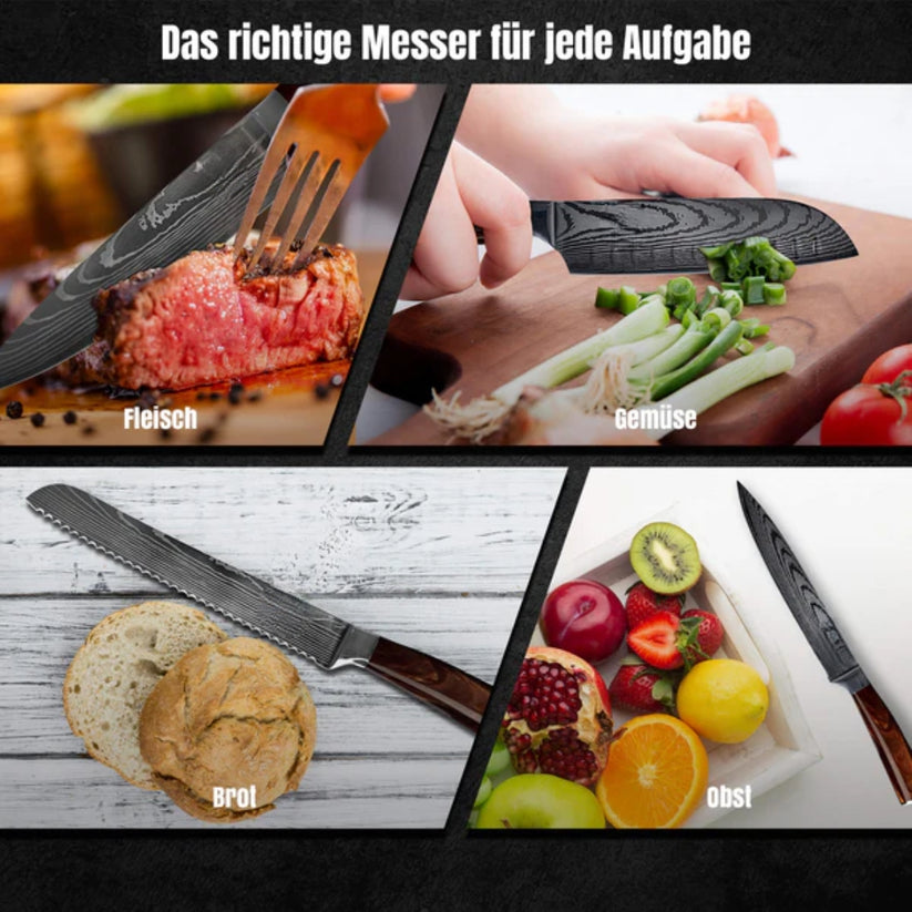 Kasshoku Messerset Premium 8-teilig