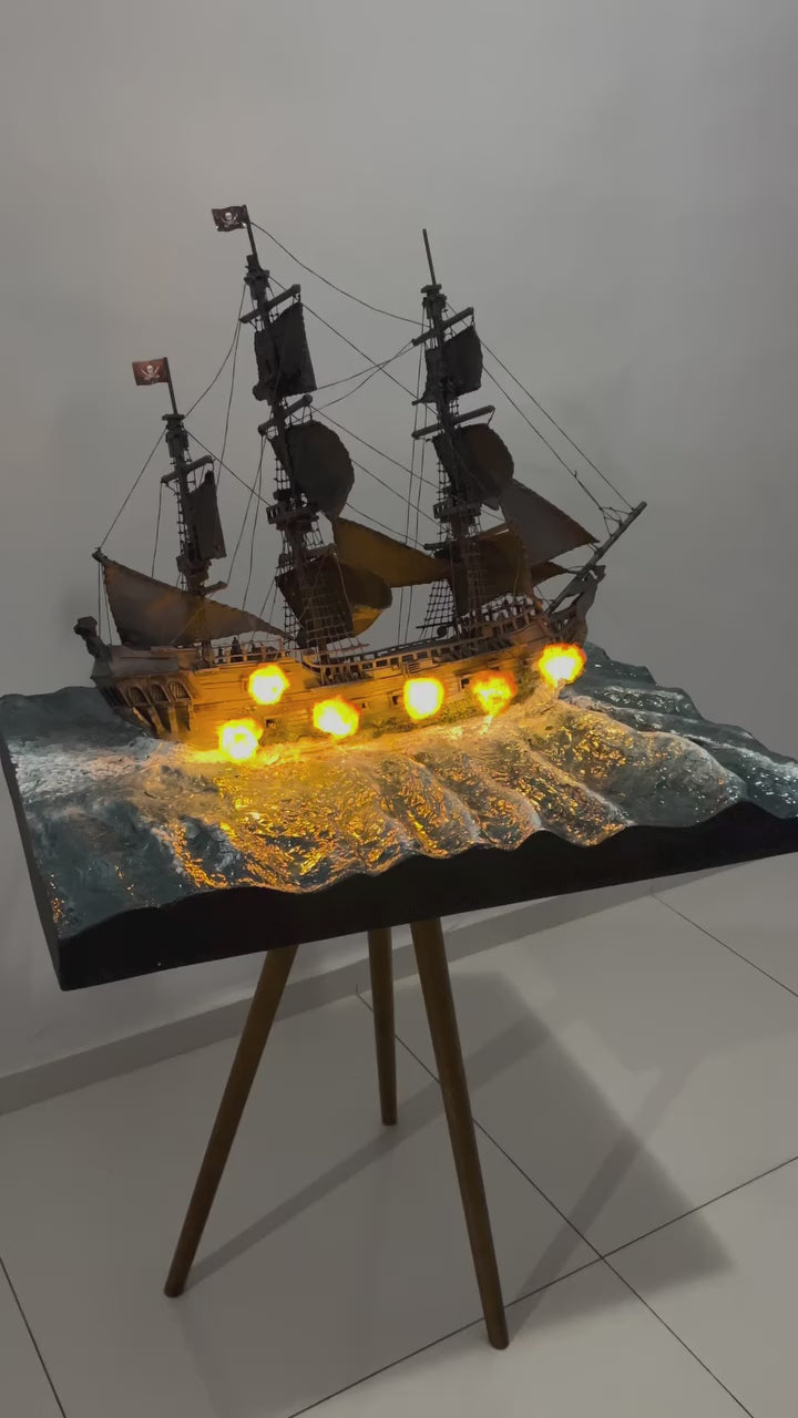 The Black Pearl: Legendary Pirate Ship (Firing Action)